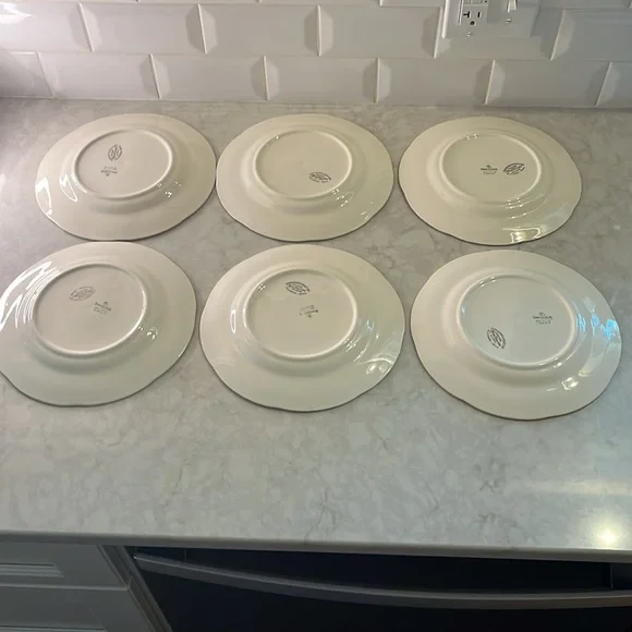 Vintage Homer Laughlin Cunningham Pickett Calirose set of 6 Dinner plates MCM - Picture 5 of 7